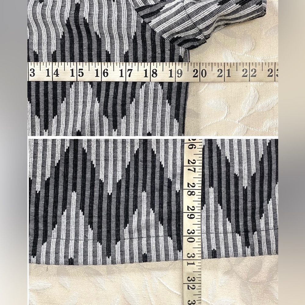 Very J Shift Dress Women’s Small Gray Chevron Short Sleeve - Picture 6 of 6